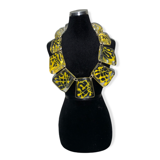 Acrylic Yellow Necklace